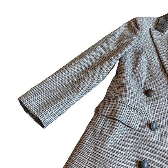 Rag & Bone Ellie Plaid Check Blazer Jacket Oversized Double Breasted Sz XS NWOT - Picture 4 of 14